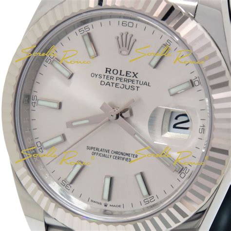 foto rolex 41mm ghiera oro bianco